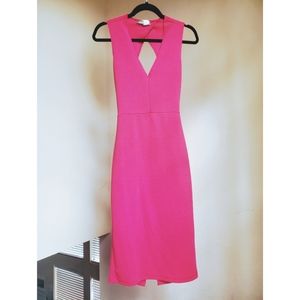 Brat Star Body Conscious Midi Cut Out Dress